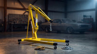 2,000 Lb. Capacity Engine Hoist with Telescopic Legs — Lifestyle