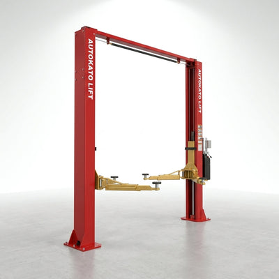 Two Post Car Lift Engineered for Heavy Duty Use, 12000 Lb Capacity, 70.87 Inch Height, Dual Hydraulic