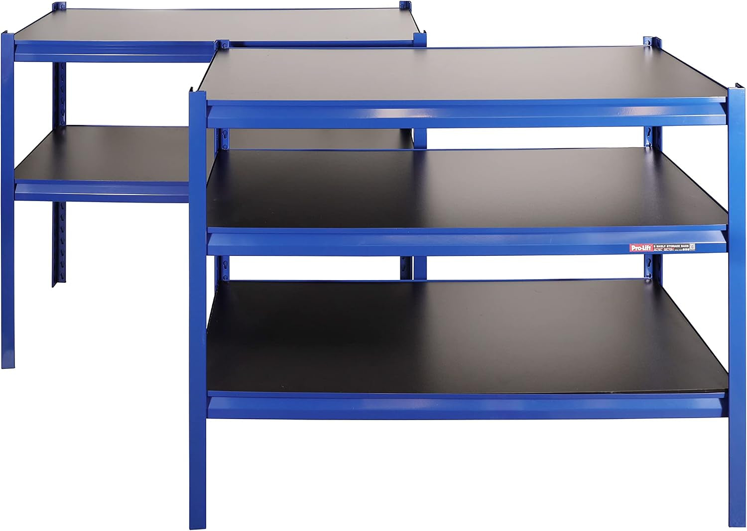 Garage Storage Shelves - Heavy Duty 5-Tier Adjustable Metal Wire Shelving Units with 4000 Lbs Total Capacity for Garage Basement Racking Organization - 72" H X 48" W X 18" D