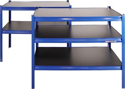 Garage Storage Shelves - Heavy Duty 5-Tier Adjustable Metal Wire Shelving Units with 4000 Lbs Total Capacity for Garage Basement Racking Organization - 72" H X 48" W X 18" D