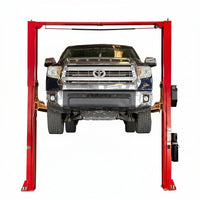 Two Post Car Lift Engineered for Heavy Duty Use, 12000 Lb Capacity, 70.87 Inch Height, Dual Hydraulic